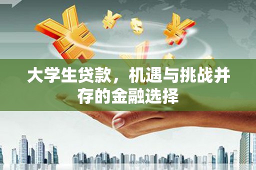 渭南大学生贷款，机遇与挑战并存的金融选择